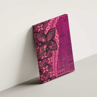 Samoan Pacific Tribal Flower Geometric Art Tattoos Canvas Wall Art Siapo Pattern Romantic Rose - Polynesian Pride
