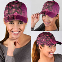 Samoan Pacific Tribal Flower Geometric Art Tattoos Classic Cap Siapo Pattern Romantic Rose LT03 - Polynesian Pride