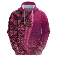 Samoan Pacific Tribal Flower Geometric Art Tattoos Hoodie Siapo Pattern Romantic Rose - Polynesian Pride