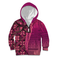 Samoan Pacific Tribal Flower Geometric Art Tattoos Kid Hoodie Siapo Pattern Romantic Rose - Polynesian Pride