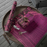 Samoan Pacific Tribal Flower Geometric Art Tattoos Wrapping Paper Siapo Pattern Romantic Rose LT03 - Polynesian Pride