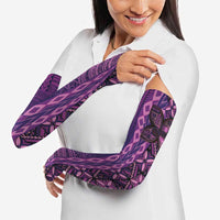 Samoan Pacific Tribal Flower Geometric Art Tattoos Arm Sleeves Siapo Pattern Purple Haze LT03 - Polynesian Pride