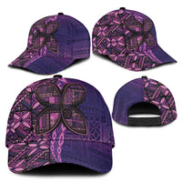 Samoan Pacific Tribal Flower Geometric Art Tattoos Classic Cap Siapo Pattern Purple Haze LT03 - Polynesian Pride