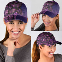 Samoan Pacific Tribal Flower Geometric Art Tattoos Classic Cap Siapo Pattern Purple Haze LT03 - Polynesian Pride