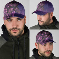 Samoan Pacific Tribal Flower Geometric Art Tattoos Classic Cap Siapo Pattern Purple Haze LT03 - Polynesian Pride