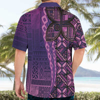 Samoan Pacific Tribal Flower Geometric Art Tattoos Hawaiian Shirt Siapo Pattern Purple Haze LT03 - Polynesian Pride