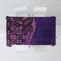 Samoan Pacific Tribal Flower Geometric Art Tattoos Tablecloth Siapo Pattern Purple Haze LT03 Purple - Polynesian Pride
