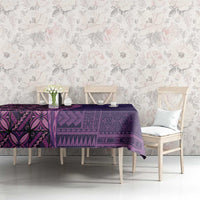 Samoan Pacific Tribal Flower Geometric Art Tattoos Tablecloth Siapo Pattern Purple Haze LT03 - Polynesian Pride