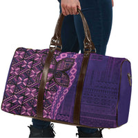 Samoan Pacific Tribal Flower Geometric Art Tattoos Travel Bag Siapo Pattern Purple Haze - Polynesian Pride