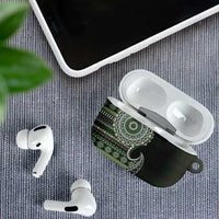 Fijian Masi Tribal Tattoos Art Pattern AirPods Case Green Color Half Style LT03 - Polynesian Pride