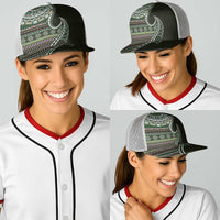 Fijian Masi Tribal Tattoos Art Pattern Baseball Net Cap Green Color Half Style LT03 - Polynesian Pride