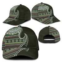 Fijian Masi Tribal Tattoos Art Pattern Classic Cap Green Color Half Style LT03 - Polynesian Pride