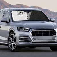 Fijian Masi Tattoos Auto Sun Shade with Tapa Tribal Pattern - Polynesian Pride