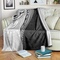 Fijian Masi Tattoos Blanket with Tapa Tribal Pattern - Polynesian Pride