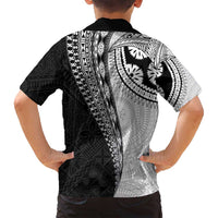 Fijian Masi Tattoos Family Matching Off Shoulder Short Dress and Hawaiian Shirt with Tapa Tribal Pattern - Polynesian Pride