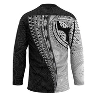Fijian Masi Tattoos Hockey Jersey with Tapa Tribal Pattern LT03 - Polynesian Pride