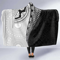 Fijian Masi Tattoos Hooded Blanket with Tapa Tribal Pattern - Polynesian Pride