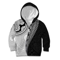 Fijian Masi Tattoos Kid Hoodie with Tapa Tribal Pattern - Polynesian Pride