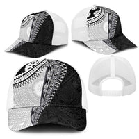 Fijian Masi Tattoos Mesh Trucker Cap with Tapa Tribal Pattern LT03 - Polynesian Pride