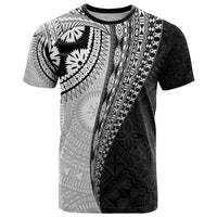 Fijian Masi Tattoos T Shirt with Tapa Tribal Pattern - Polynesian Pride