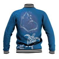 Cook Islands Manihiki Atoll Baseball Jacket Maori Turtle and Polynesian Pattern LT03 - Polynesian Pride