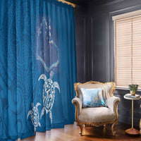 Cook Islands Manihiki Atoll Window Curtain Maori Turtle and Polynesian Pattern LT03 - Polynesian Pride