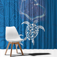 Cook Islands Manihiki Atoll Window Curtain Maori Turtle and Polynesian Pattern LT03 - Polynesian Pride