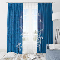 Cook Islands Manihiki Atoll Window Curtain Maori Turtle and Polynesian Pattern LT03 - Polynesian Pride
