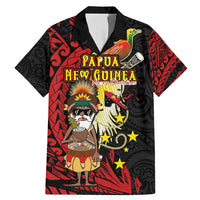 Papua New Guinea Christmas Family Matching Mermaid Dress and Hawaiian Shirt Funny Melanesian Santa with Bird-of-paradise Tribal Style - Polynesian Pride