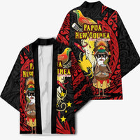Papua New Guinea Christmas Kimono Funny Melanesian Santa with Bird-of-paradise Tribal Style - Polynesian Pride