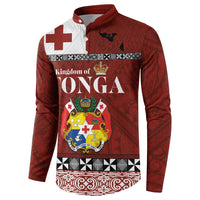 Tongan Culture Button Sweatshirt Ngatu Art Tattoo and Emblem of Tonga LT03 - Polynesian Pride