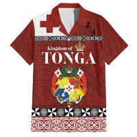 Tongan Culture Family Matching Tank Maxi Dress and Hawaiian Shirt Ngatu Art Tattoo and Emblem of Tonga