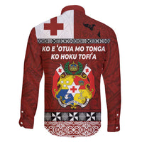 Tongan Culture Family Matching Tank Maxi Dress and Hawaiian Shirt Ngatu Art Tattoo and Emblem of Tonga