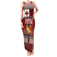 Tongan Christmas Family Matching Tank Maxi Dress and Hawaiian Shirt Kilisimasi Fiefia with Ngatu Art Tattoo