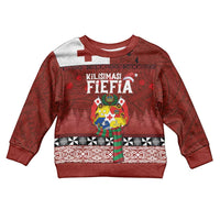 Tongan Christmas Kid Ugly Christmas Sweater Kilisimasi Fiefia with Ngatu Art Tattoo