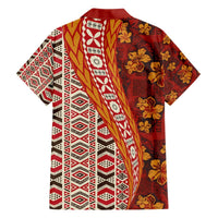 Hawaii Native Tapa Elements and Hibiscus Flowers Hawaiian Shirt LT03 - Polynesian Pride