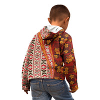 Hawaii Native Tapa Elements and Hibiscus Flowers Kid Hoodie LT03 - Polynesian Pride