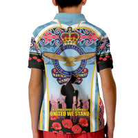 Royal New Zealand Air Force ANZAC Day Kid Polo Shirt Te Tauaarangi o Aotearoa LT03 - Polynesian Pride
