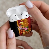 Papua New Guinea Independence Day AirPods Case Birds-of-Paradise Melanesian Tattoos Tropical Plants