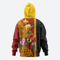 Papua New Guinea Independence Day Hoodie Birds-of-Paradise Melanesian Tattoos Tropical Plants
