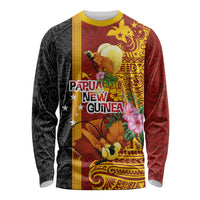 Papua New Guinea Independence Day Long Sleeve Shirt Birds-of-Paradise Melanesian Tattoos Tropical Plants
