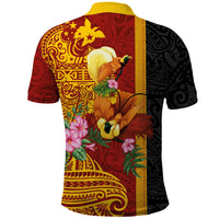 Papua New Guinea Independence Day Polo Shirt Birds-of-Paradise Melanesian Tattoos Tropical Plants