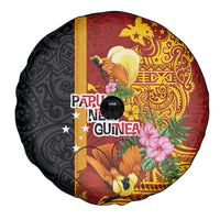 Papua New Guinea Independence Day Spare Tire Cover Birds-of-Paradise Melanesian Tattoos Tropical Plants