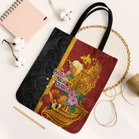 Papua New Guinea Independence Day Tote Bag Birds-of-Paradise Melanesian Tattoos Tropical Plants