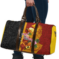 Papua New Guinea Independence Day Travel Bag Birds-of-Paradise Melanesian Tattoos Tropical Plants