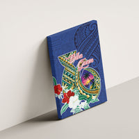 Guam Chamorro Canvas Wall Art Tribal Latte Stone and Seal Artwork Polynesian Patterns