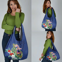 Guam Chamorro Grocery Bag Tribal Latte Stone and Seal Artwork Polynesian Patterns