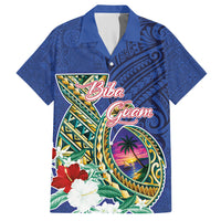 Guam Chamorro Hawaiian Shirt Tribal Latte Stone and Seal Artwork Polynesian Patterns