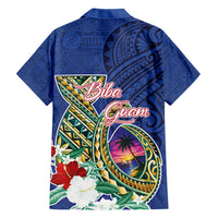Guam Chamorro Hawaiian Shirt Tribal Latte Stone and Seal Artwork Polynesian Patterns LT03 - Polynesian Pride