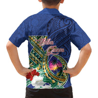 Guam Chamorro Hawaiian Shirt Tribal Latte Stone and Seal Artwork Polynesian Patterns